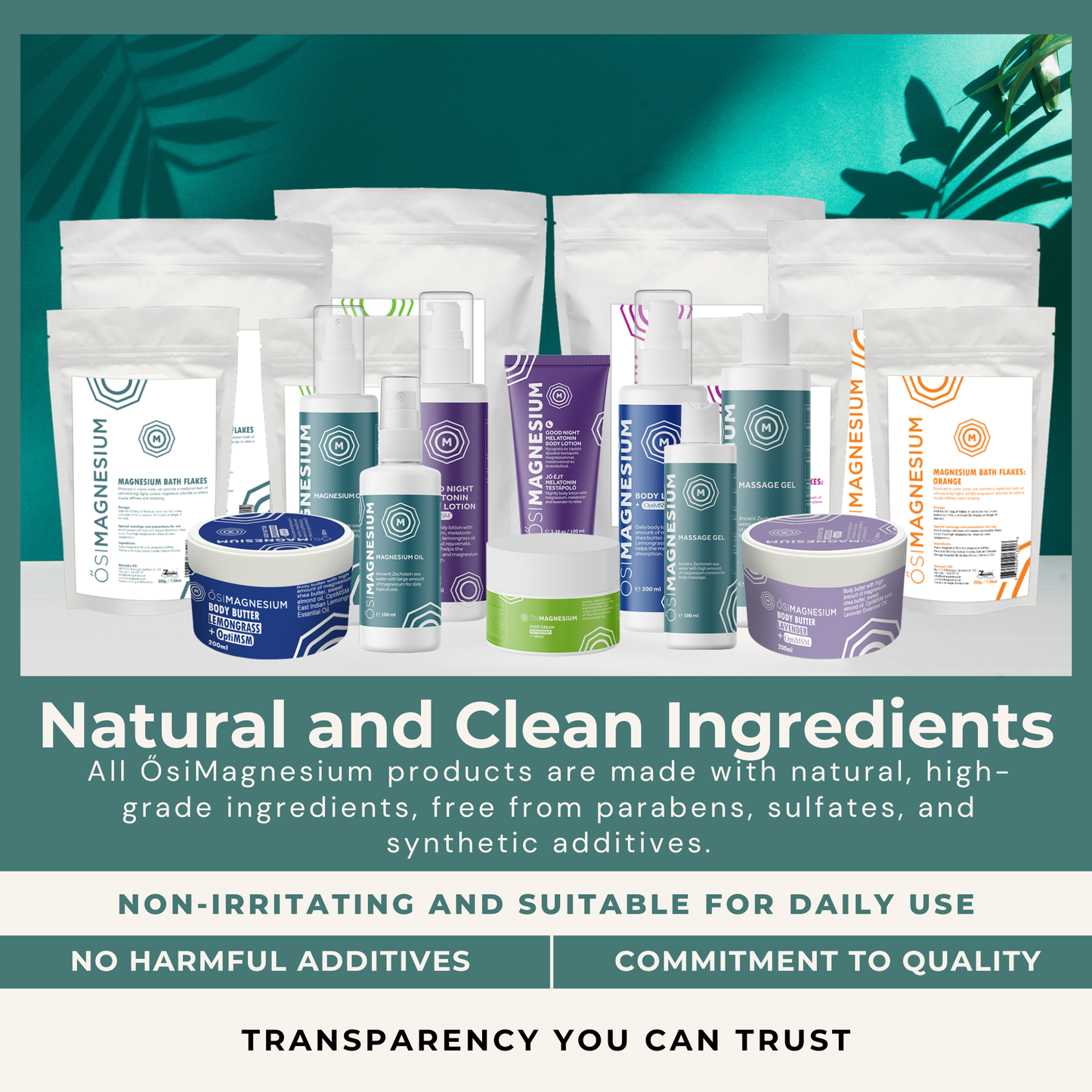 ŐSIMAGNESIUM Bath Flakes with Orange Essential Oil