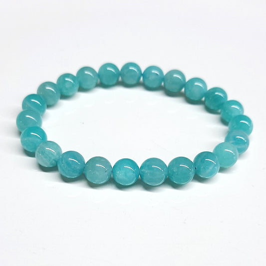 Amazonite Beaded Bracelet 8mm