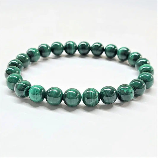 Malachite REAL Beaded Bracelets 8mm