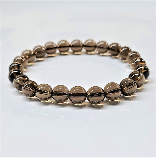 Smokey Quartz Beaded Bracelets 8mm