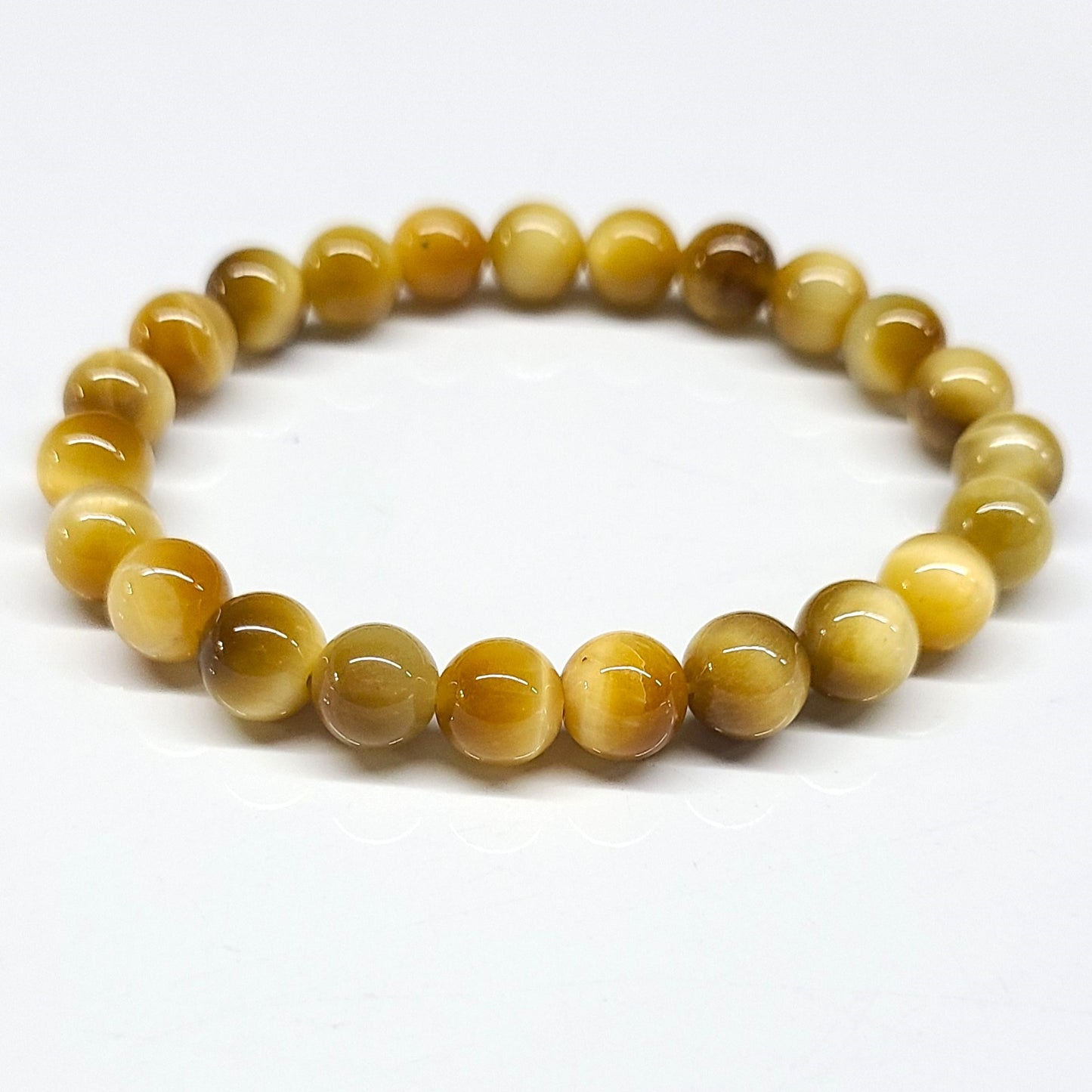 Gold Tiger Eye Beaded Bracelets 8mm
