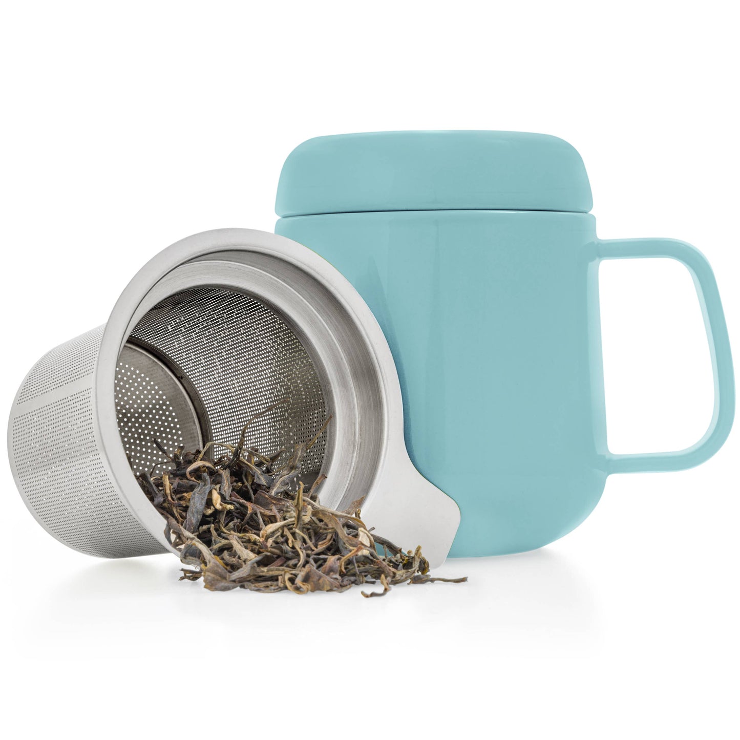 Black Porcelain Mug Cup With Infuser