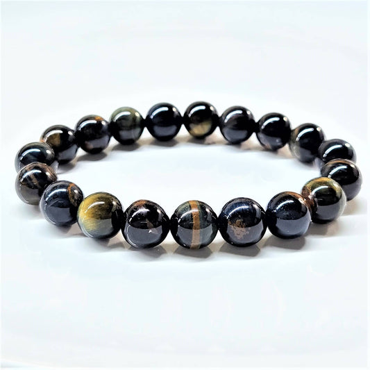 Blue Tigers Beaded Bracelet 10mm