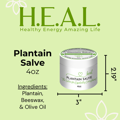 Plantain Salves: 0.25oz