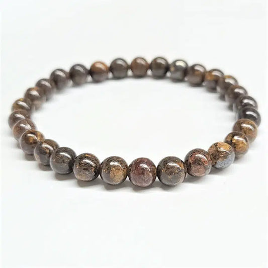 Bronzite Beaded Bracelet 6mm