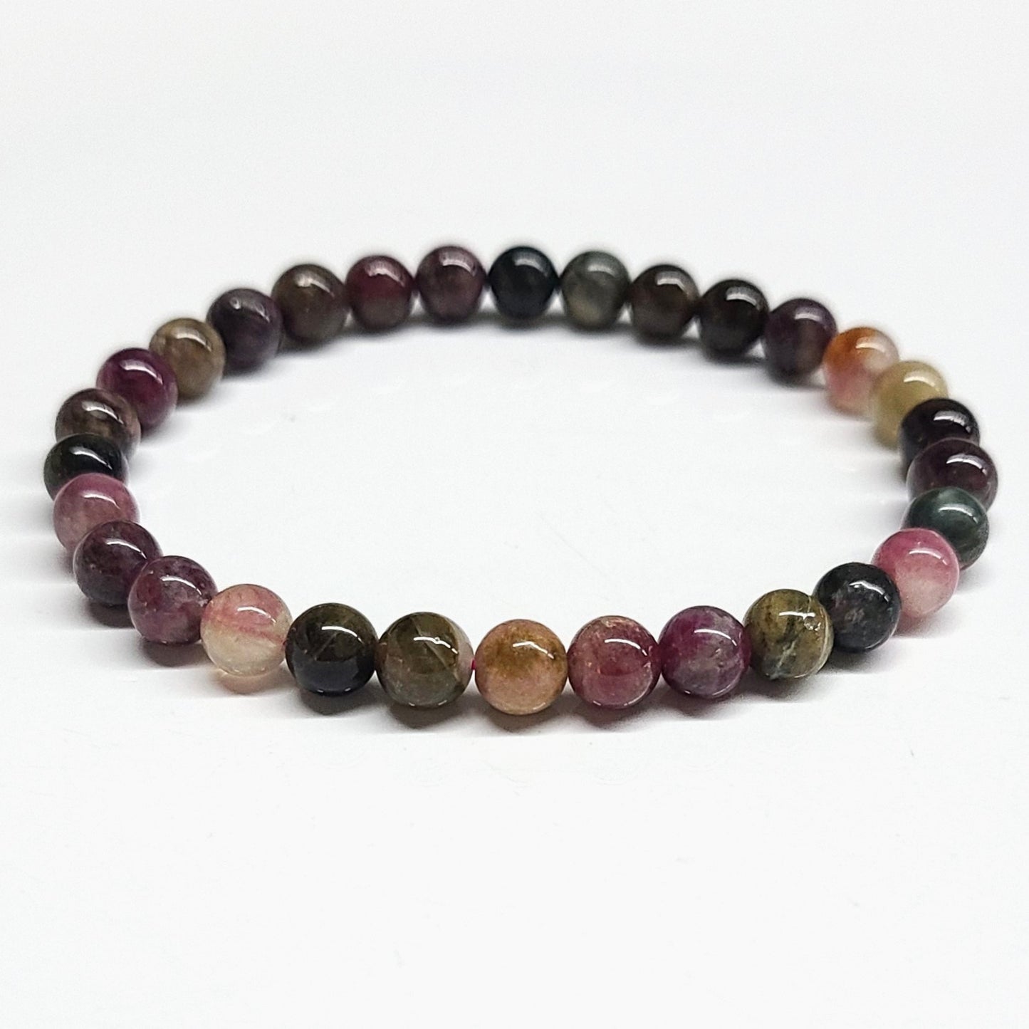 Multi Tourmaline Beaded Bracelets 6mm