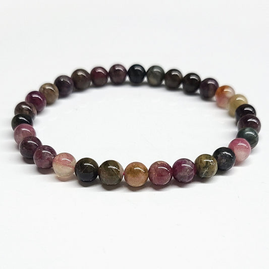 Multi Tourmaline Beaded Bracelets 6mm