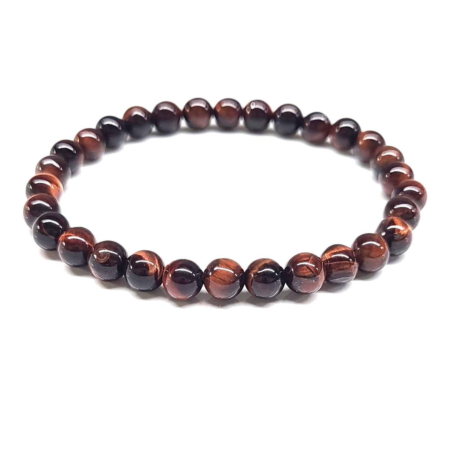 Red Tiger Eye Beaded Bracelets 6mm
