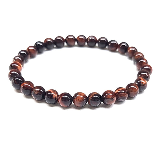 Red Tiger Eye Beaded Bracelets 6mm