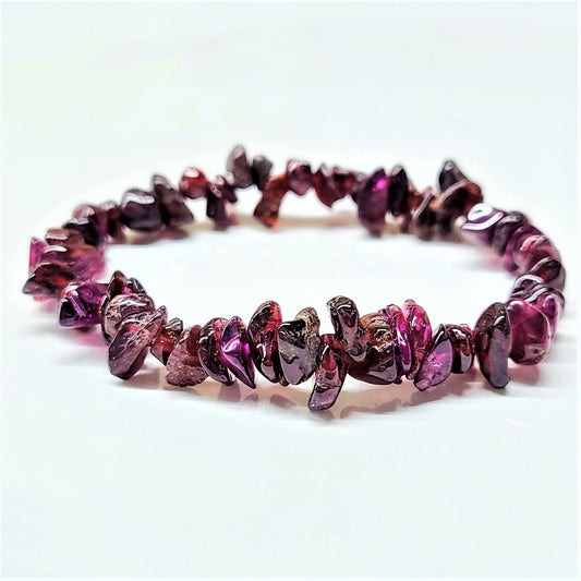 Garnet Chip Bracelet