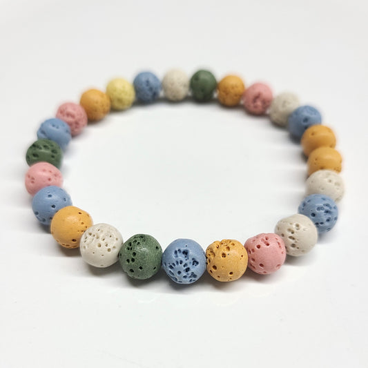 Lava Multi Colored Beaded Bracelets 8mm