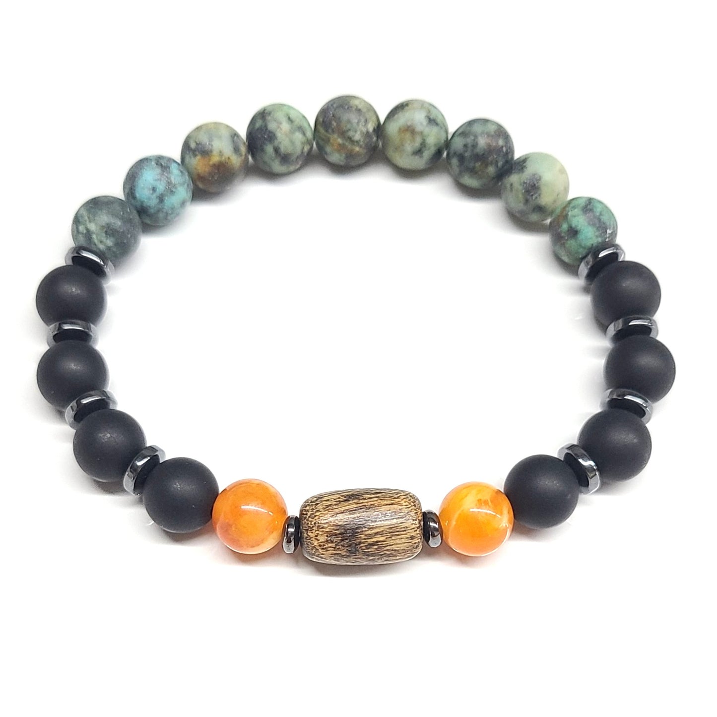 African Turquoise Matte 8mm