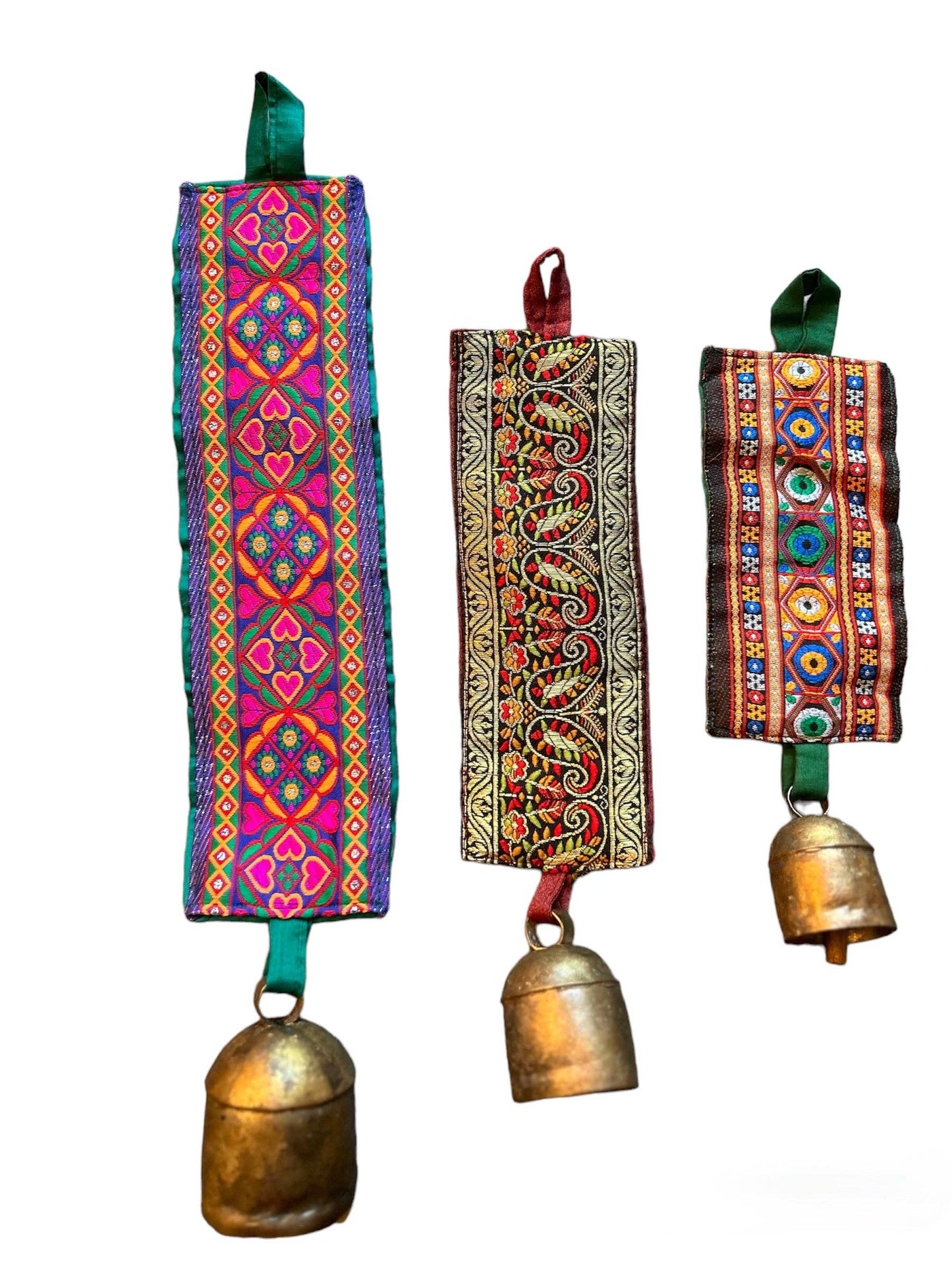 Bell with Embroidered Strap: Small