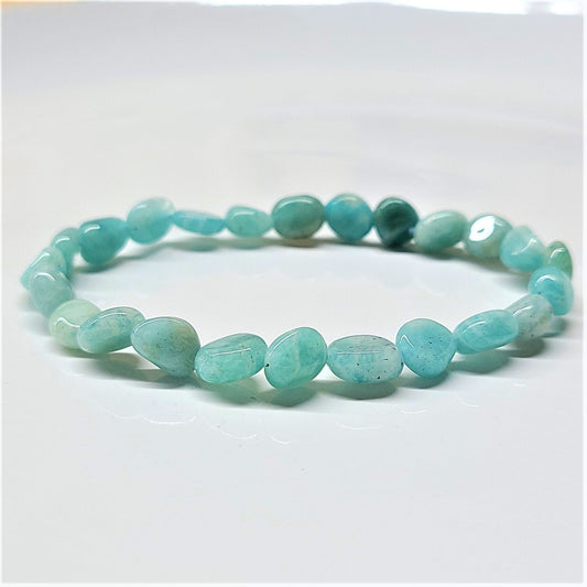 Amazonite Tumbled Beaded Bracelets