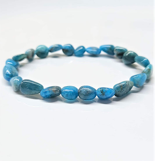 Apatite Tumbled Beaded Bracelets