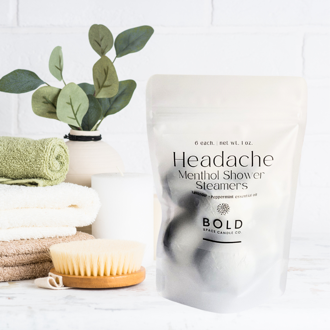 Headache Relief Shower Steamers – Lavender + Peppermint 6 pk