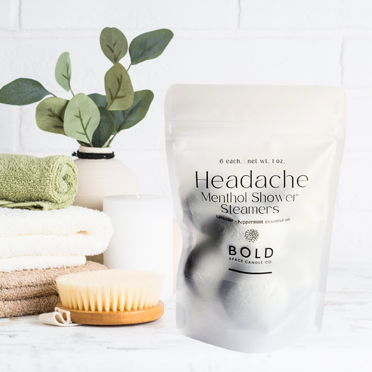 Headache Relief Shower Steamers – Lavender + Peppermint 6 pk