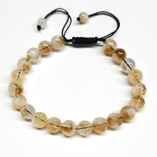 Citrine Adjustable Beaded Bracelets 8mm