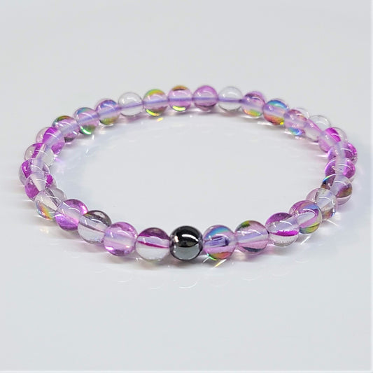 Mermaid Glass Purple 6mm