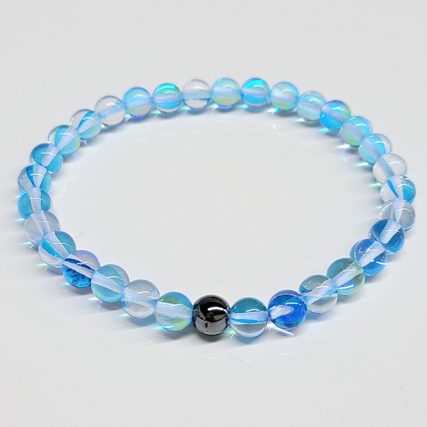 Mermaid Glass Blue 6mm