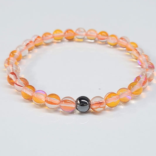 Mermaid Glass Orange 6mm