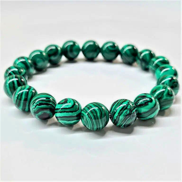 Malachite Beaded Bracelets 10mm