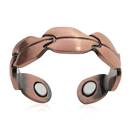 Copper adjustable ring with Magnets to help arthritis