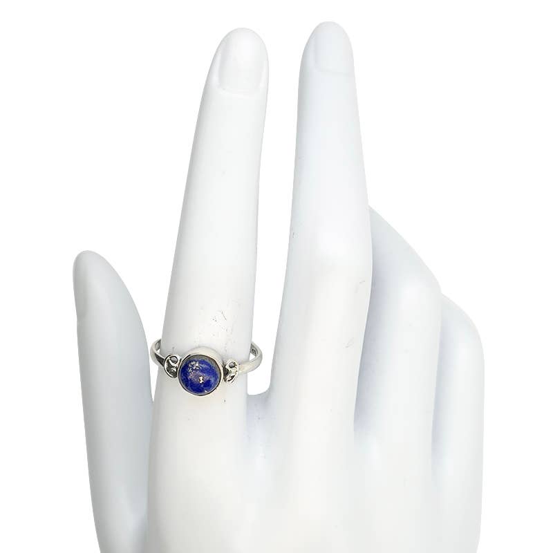 Lapis Sterling Silver Ring: 9