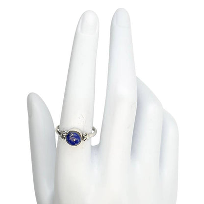 Lapis Sterling Silver Ring: 9