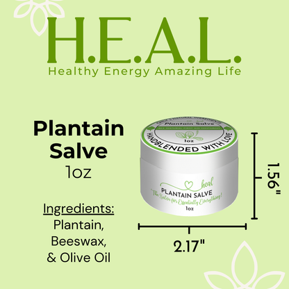 Plantain Salves: 0.25oz