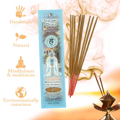 Incense Sticks Throat Chakra Vishuddha - Communication and Wisdom