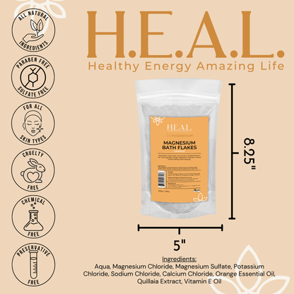 ŐSIMAGNESIUM Bath Flakes with Orange Essential Oil