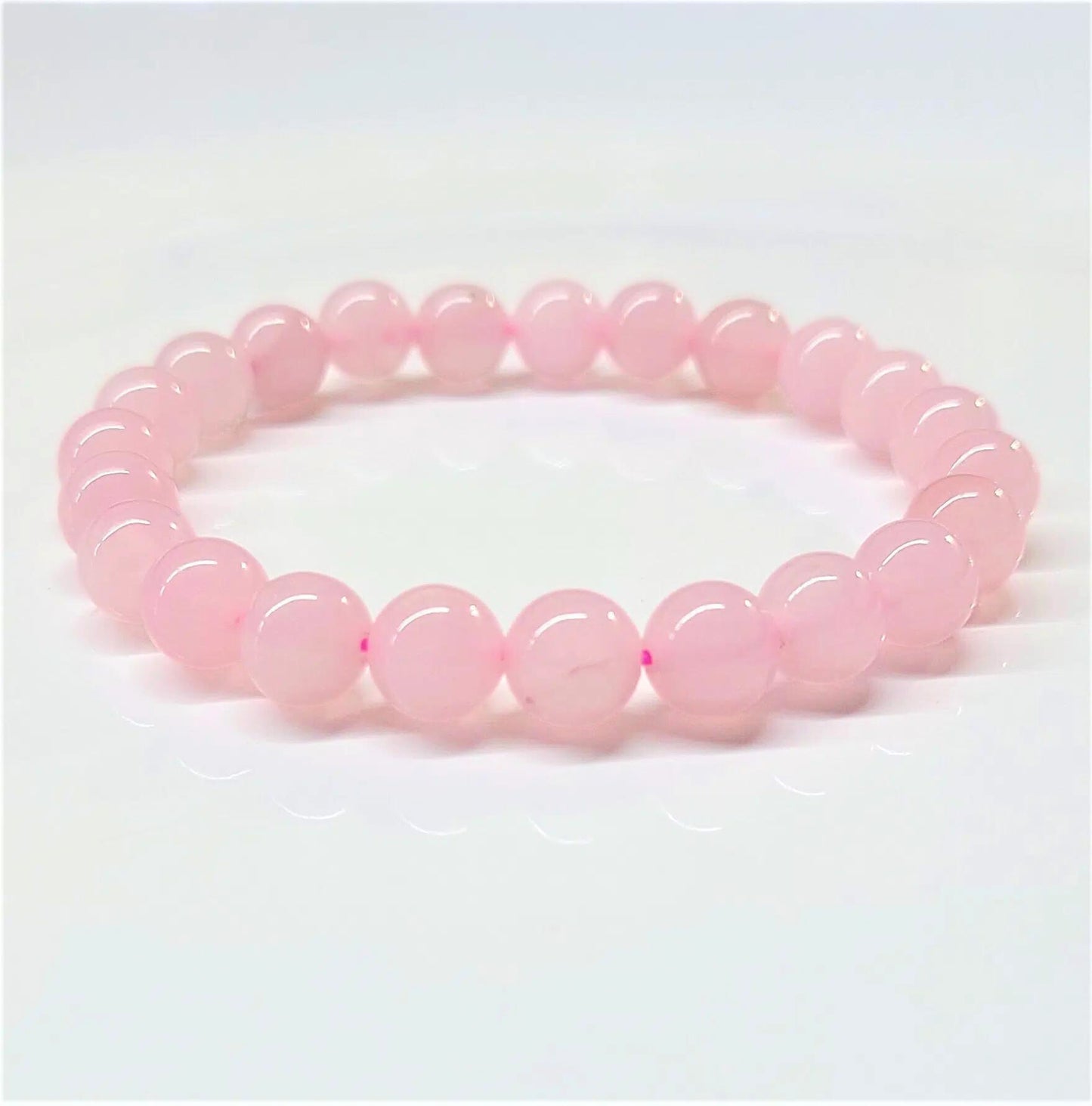 Rose Quartz Beaded Bracelet 8mm – The Healing Sanctuary