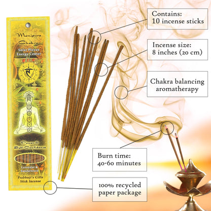 Incense Sticks Solar Plexus Chakra Manipura - Power and Self-confidence
