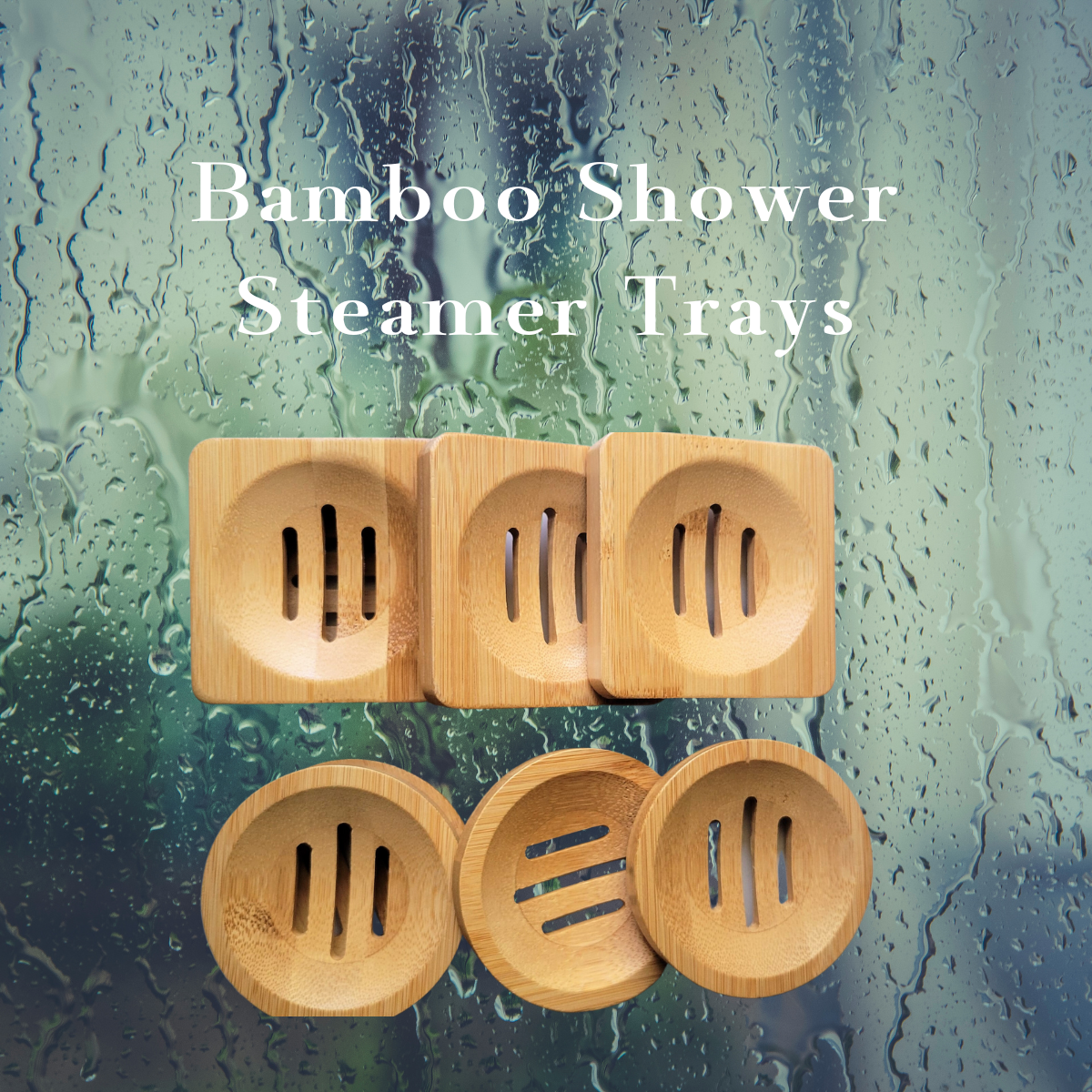 Bamboo Shower Steamer Tray - Easy Giftable Item : Square