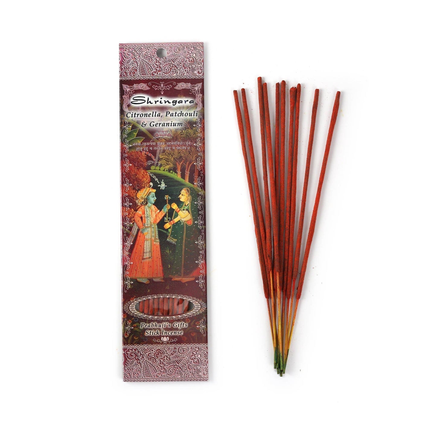 Incense Sticks Shringara - Citronella, Patchouli and Geranium