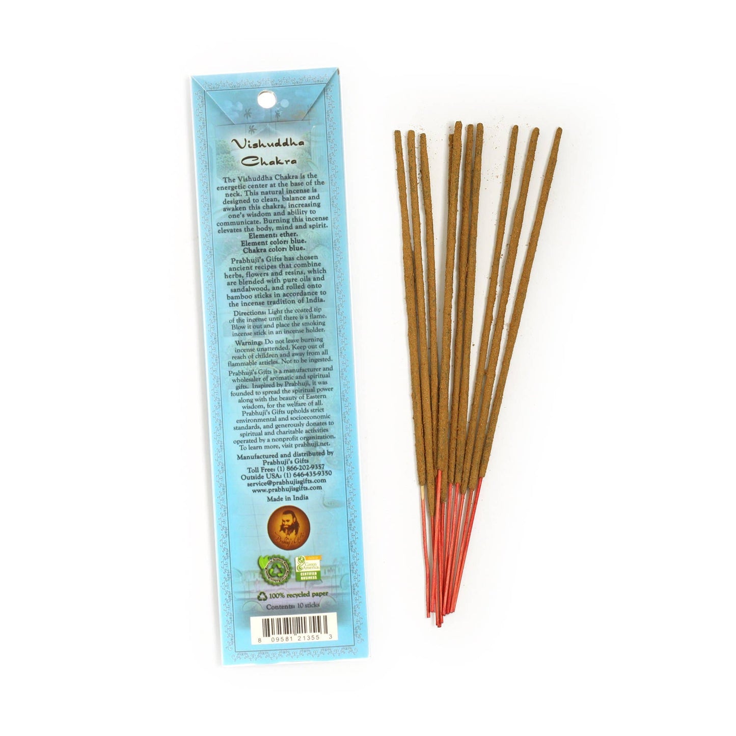 Incense Sticks Throat Chakra Vishuddha - Communication and Wisdom