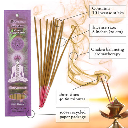 Incense Sticks Crown Chakra Sahasrara - Enlightenment