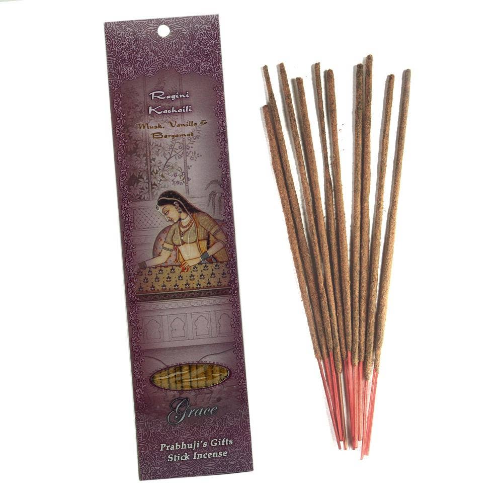 Incense Sticks Ragini Kachaili - Musk, Vanilla, Bergamot - Transcendence