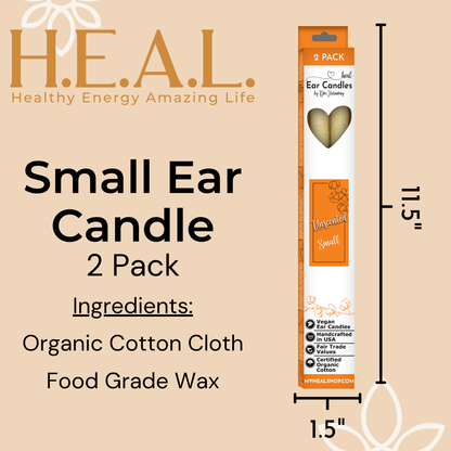 Unscented Ear Candles by Doc Harmony: 2-Pack