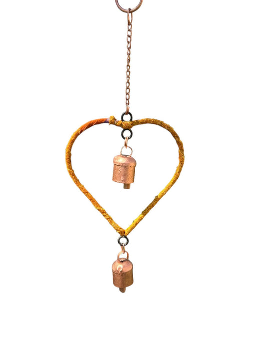 Heart Chime with 2 Bells