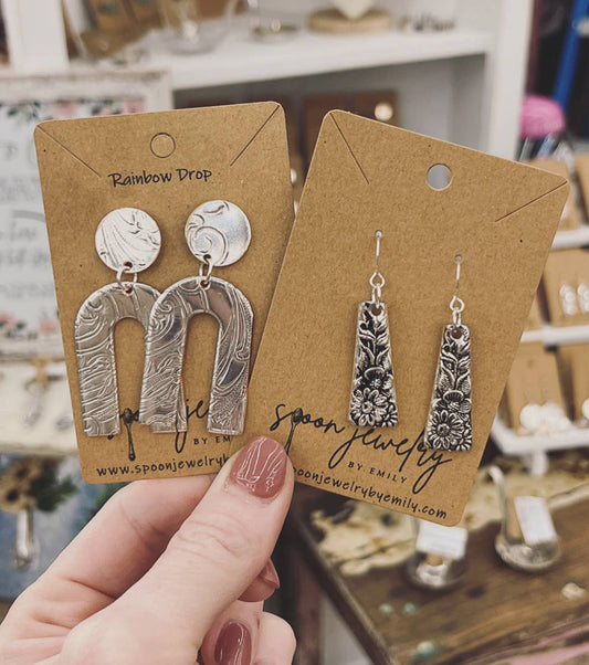Handmade Vintage Silverware Earrings – Assorted Patterns