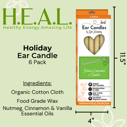 Holiday Ear Candles by Doc Harmony: 2-Pack