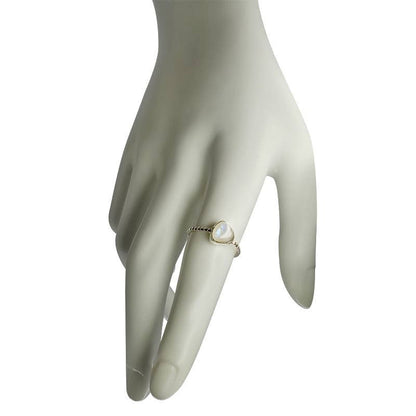 Moonstone Sterling Silver Ring (R-MS-4813-R): 8