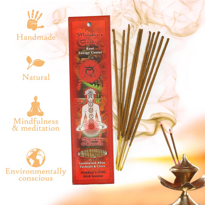 Incense Sticks Root Chakra Muladhara - Grounding and Serenity