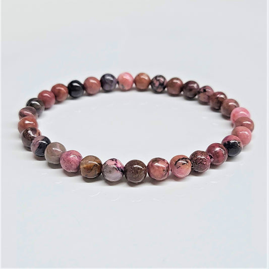 Rhodonite Beaded Bracelets 6mm