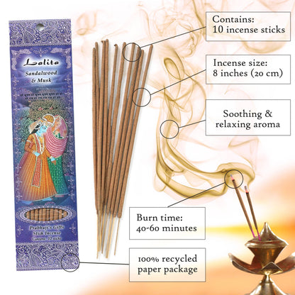 Incense Sticks Lalita - Sandalwood and Musk