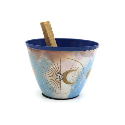 Metal Smudging Bowl - Celestial Eye
