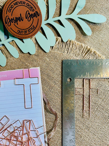 Jumbo Cross Bookmark Paperclips