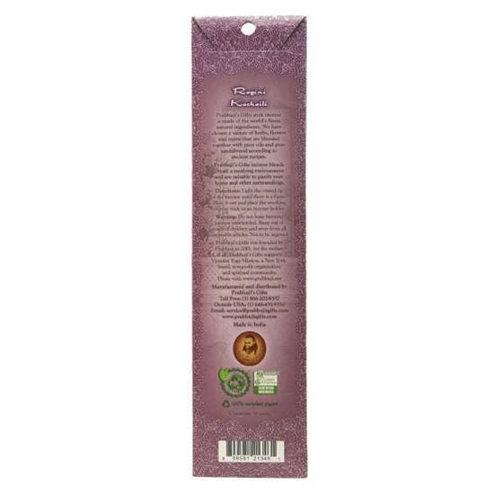 Incense Sticks Ragini Kachaili - Musk, Vanilla, Bergamot - Transcendence